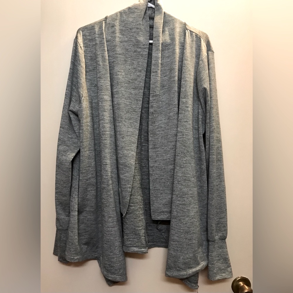Nike Grey Dri-Fit Waterfall Style Open Cardi 1X